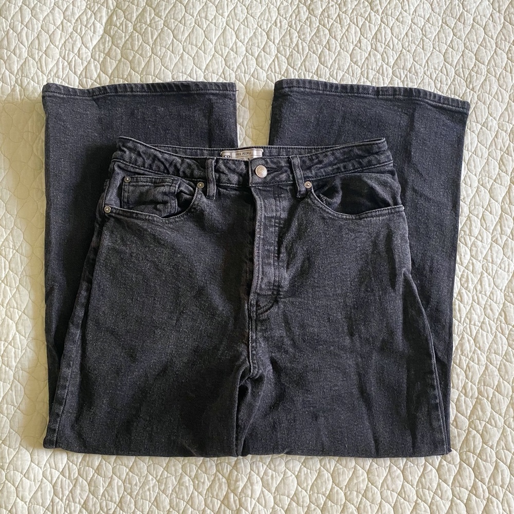 Free People Wales Wide Leg Cropped Jeans